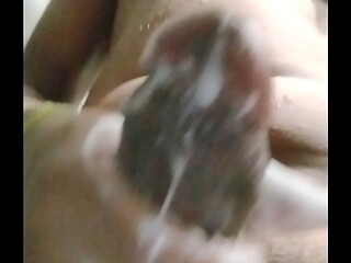 Shower cumshot