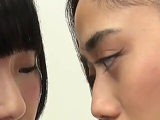 Arisu Mizushima Vs Aysha Yuzuki - Dirty Breath, Nose Licking and Spit Battle Inside a Spotless Spa