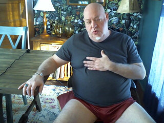 Bear Jerks off on Cam Makes Guy Watching Shoot