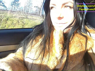 Tight Cameltoe Tease, Public Lingerie Shopping & Facial by the Train Tracks