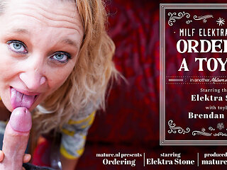 The Delivery Guy Winds Up Fucking Nympho Milf Cougar Elektra Stone With Her Big Natural Tits