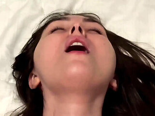 Stepmom Creampie in Pink Shorts - Doggystyle POV with Big Tits MILF