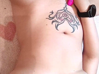 Amateur Homemade Girl Masturbating with Her Controllable Vibrator + Bonus Material