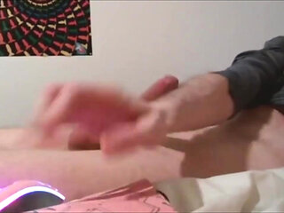 Sammy Andrews playing with hard cock