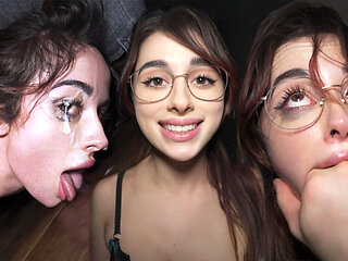 Daddys Floor Licking Whore - She Made Him Cum in Her Eyes