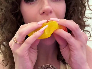 Waffle Eating and Sucking Asmr