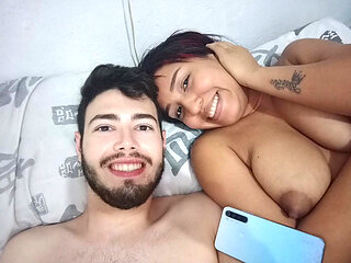 18 year old brunette big saggy tits from New York United States fucking her stepbrother's big dick part 20