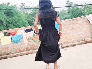 Indian Village Desi Hot Girlfriend fucking on trice