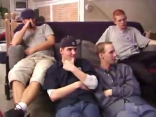 Four Curious Boys Gay Sex Orgy