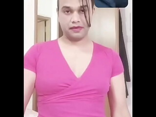 Crossdresser indian walk n videocall