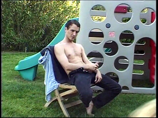 Outdoor Threesome and Interracial Blowjob for a White Slut