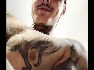 Hung Tattooed Baseball Jock Shows Off His Muscles &amp_ Strokes His Huge Cock (Jakipz Exclusive Trailer)
