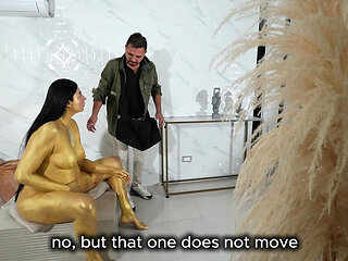 Tommymiller & MelaniRincon Museum Heist Turns Wild With Hot Fucking Missionary & Cowgirl Sex