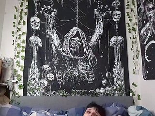 Solo ladyboy masturbation