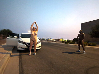 Thick BBW Wife Loves to Show off and Be Nude in Public!