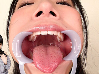 Saliva POV Hina Azumis Tongue Glistens-long, Wet, and Dripping Spit Onto Your Cock