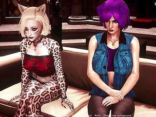 Visual, adult cartoon, harem