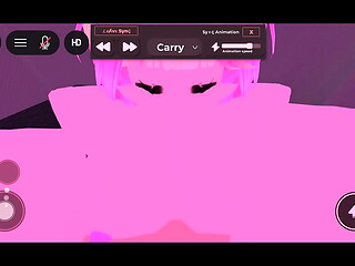 Fucking anime girl in Roblox