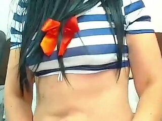 Anal Creampie in Sailor Outfit!