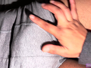 Step sister wants to put step brother dick in her wet pussy