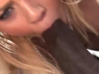 Cute Blonde Babe Gets Fucked Deeply by Big Black Cock