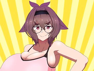 Serve meat for happiness! Hentai: Blowjob, Big Tits  Big Ass Porn