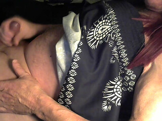 Handjob in bed