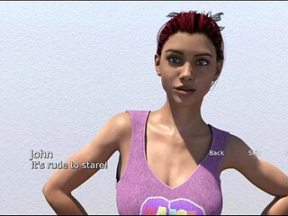 Teen explores self-pleasure in a visual novel adventure