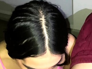 Brunette Amateur Slut Loves Stuffing Her Throat POV More at