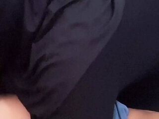 Asian Niqab Girl Doing Her Best to Suck Her Neighbor Dick - Minokiiko