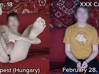 First time gay porn casting of a straight teenager ended with anal masturbation and prostate orgasm with shaking legs