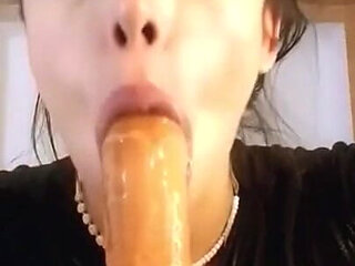 She's Giving a Blowjob to Her New Fiance.