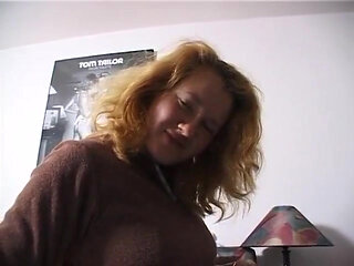 Hairy blonde chick sucks dude's cock at the casting in pov