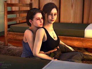 Jill Valentine and insatiable Claire Redfield Refuge