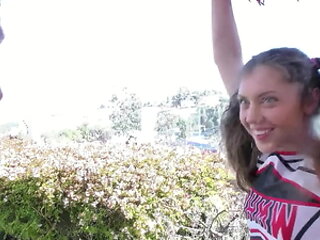 Petite Cheerleader Teen Elena Koshka <censored> her older Coach to Fuck when home alone