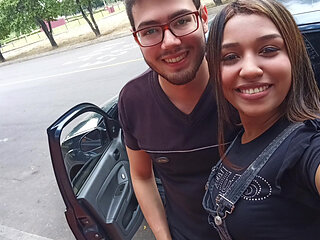 18 year old brunette big saggy tits from New York United States fucking her stepbrother's big dick chirs