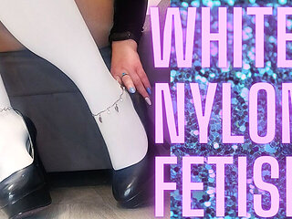 (78) White Nylon Fetish