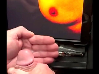 Watching My Wife on Xvideos - Pumping Cum To Her Natural Tits - A Cum Tribute