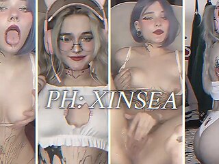 Sultry BDSM of a cute cosplayer with a sex machine by XINSEA: Blowjob, Amateur  Babe Porn