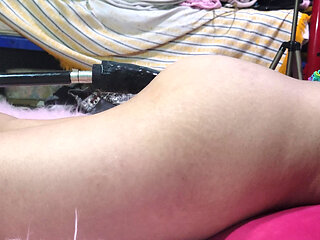 Does It Excite You to See This Huge Dildo Enter Me?