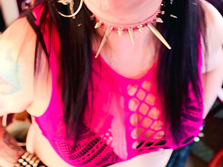 A British Tart Tina Snua Smokes A Cigarette Wearing Leather Gloves - Smoking Smoker Dangle Cigarette OMI OME Snap Inhale