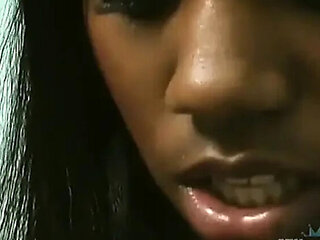 Sierra Banxxx Amateur Solo Masturbation with Vibrator and Fingering Her Hairy Ebony Pussy