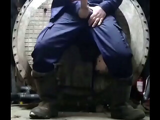 Big meaty delicious cock of a Russian worker!