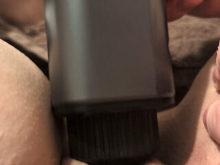 Using Massage-Gun, Giving orgasms, squirting ,makes her go crazy.