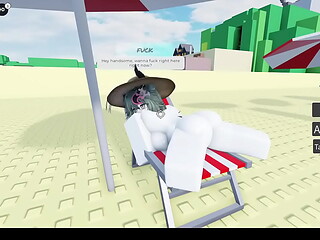 I fucked a bitch on the beach in roblox