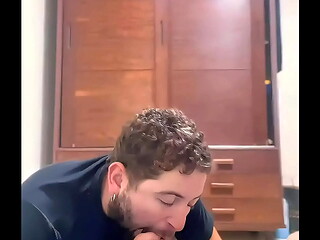 I took the straight guy from my street to get a blowjob so he could be my little slut.