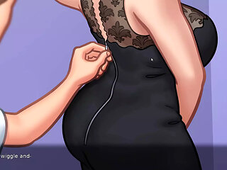 new step mom and step son  make amazing seen in summertime saga part 2
