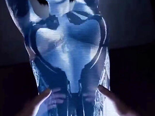 Tight Ass Pussy Cortana Getting Her Digital Bald Pussy Fucked