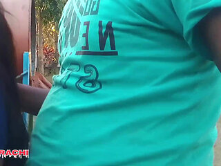 Desi Goan ki bhabhi din ko chupke aayi jungle me chudne, Desi village bhabhi fuck in jungle at evening