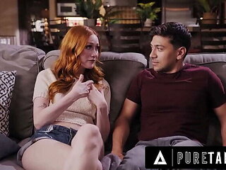 Pure Taboo MILF Serene Siren Catches Stepson Max Fills Fucking Petite Stepsister Scarlet Skies Hard